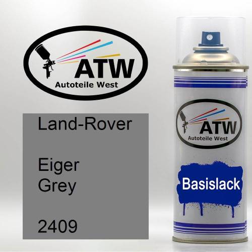 Land-Rover, Eiger Grey, 2409: 400ml Sprühdose, von ATW Autoteile West.